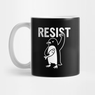 Resist-Penguin Mug